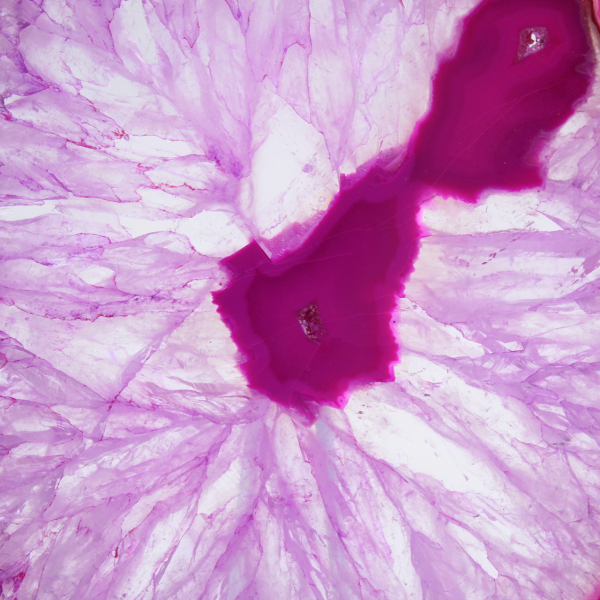 Natuurlijke roze getinte agaatplak