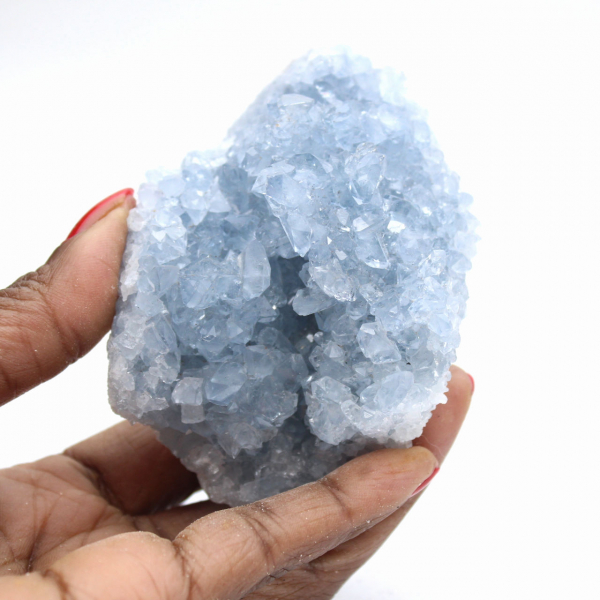 Kleine celestien geode: een mineraal voor verzamelaars