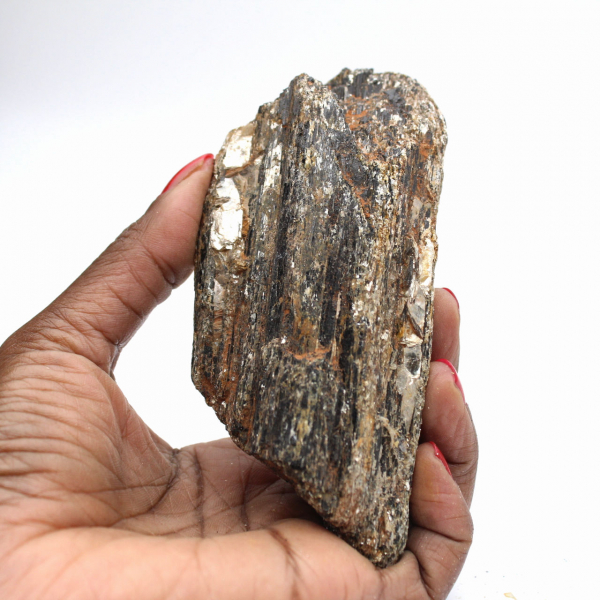 Zwarte toermalijn uit Madagaskar - Studie-exemplaar