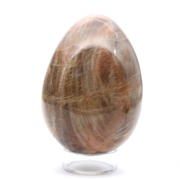 Zwart maansteen ei 355g - Madagascar