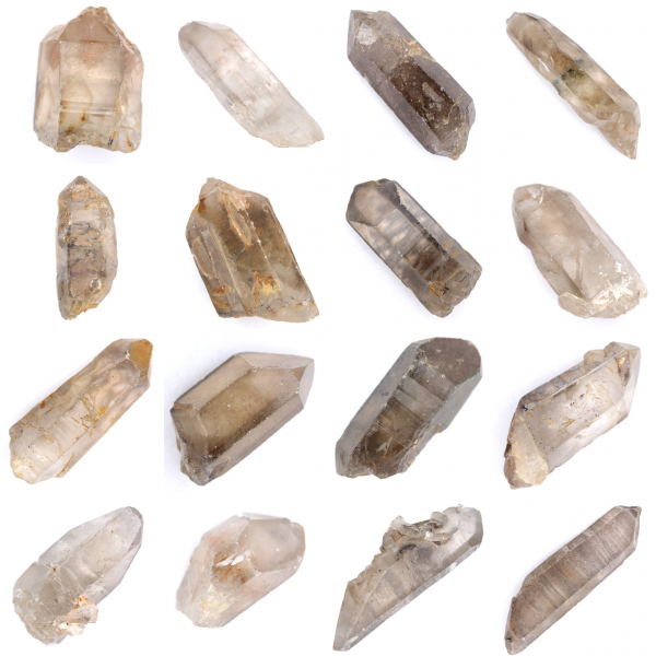 Bi-beëindigd rookkwartskristal