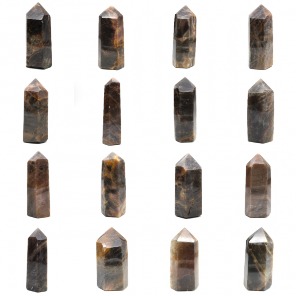 Natuurlijke zwarte maansteen