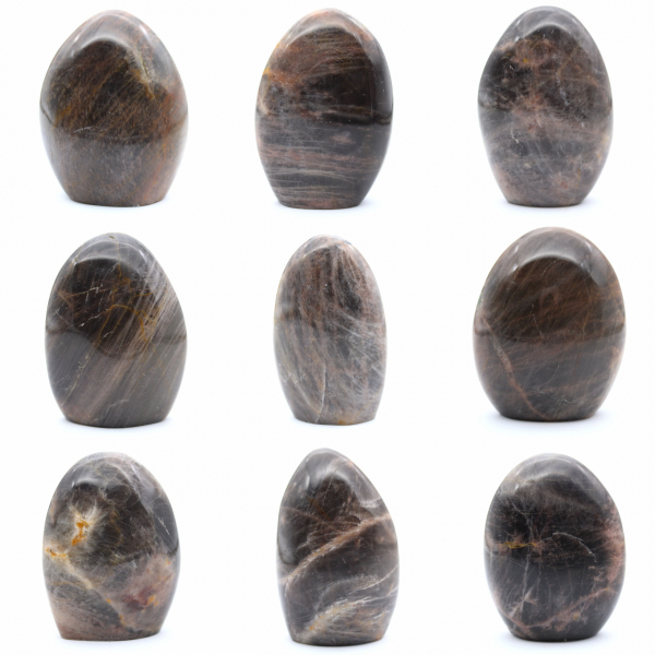 Natuurlijke zwarte maansteen