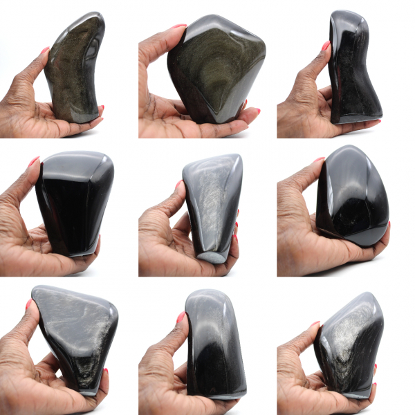 Vrije vorm Gouden Obsidiaan