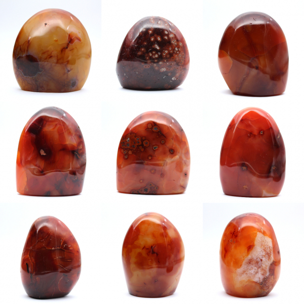 Gepolijst Carneool Klein Stukje - Decoratief Mineraal Specimen (Madagaskar)