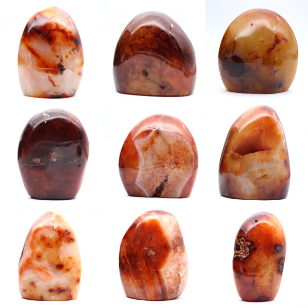 Gepolijst Carneool Klein Stukje - Decoratief Mineraal Specimen (Madagaskar)