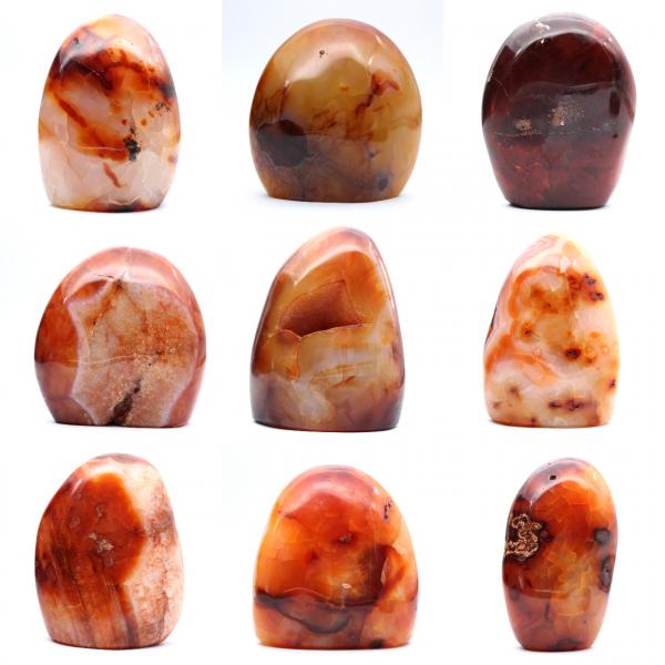 Gepolijst Carneool Klein Stukje - Decoratief Mineraal Specimen (Madagaskar)