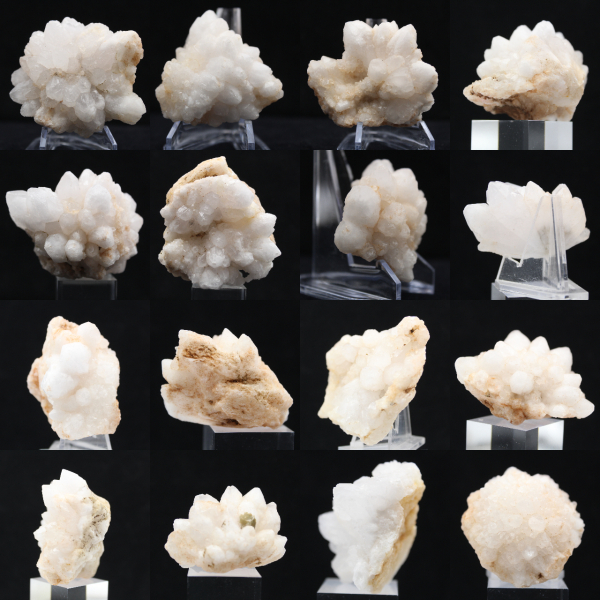 Marokkaanse bloemkwarts met goed gedefinieerde kristallen.