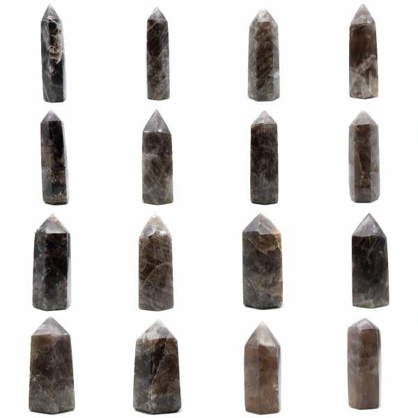 Gepolijst rookkwarts prisma