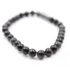 Obsidiaan armband 6 mm - 0