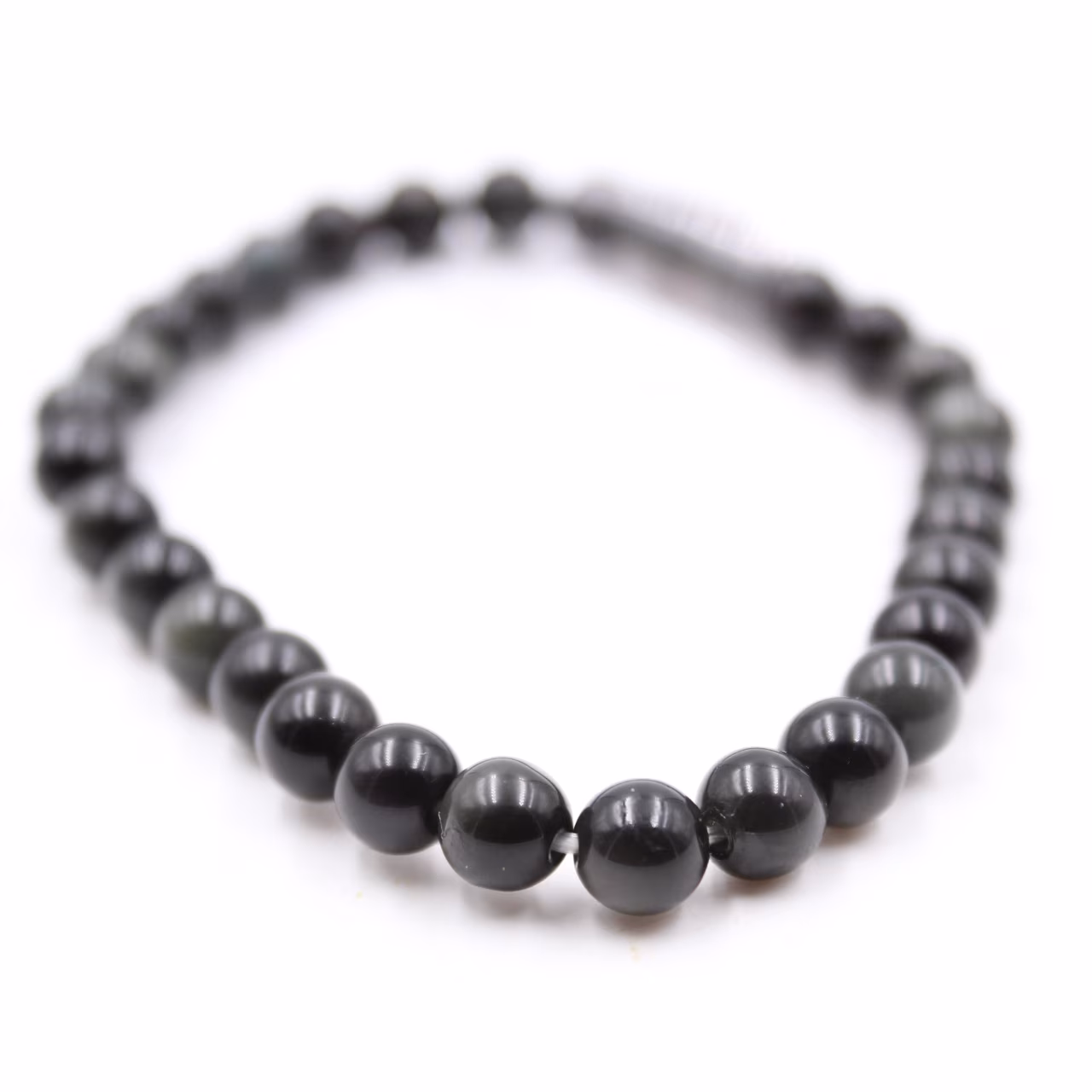 Obsidiaan armband 6 mm