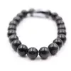 Obsidiaan armband 8 mm - 0
