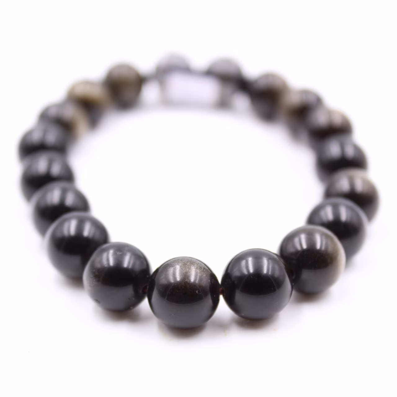 Obsidiaan armband 10 mm