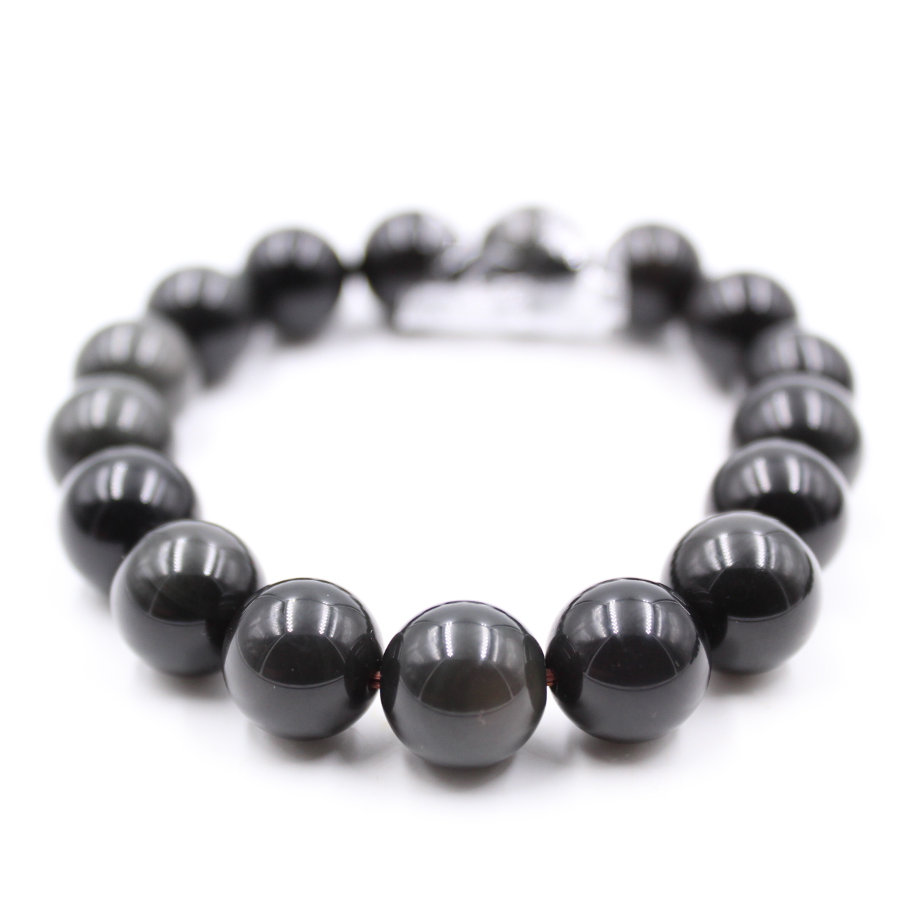 Obsidiaan armband 12 mm