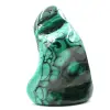 Malachiet steen sier abstracte vorm - 0