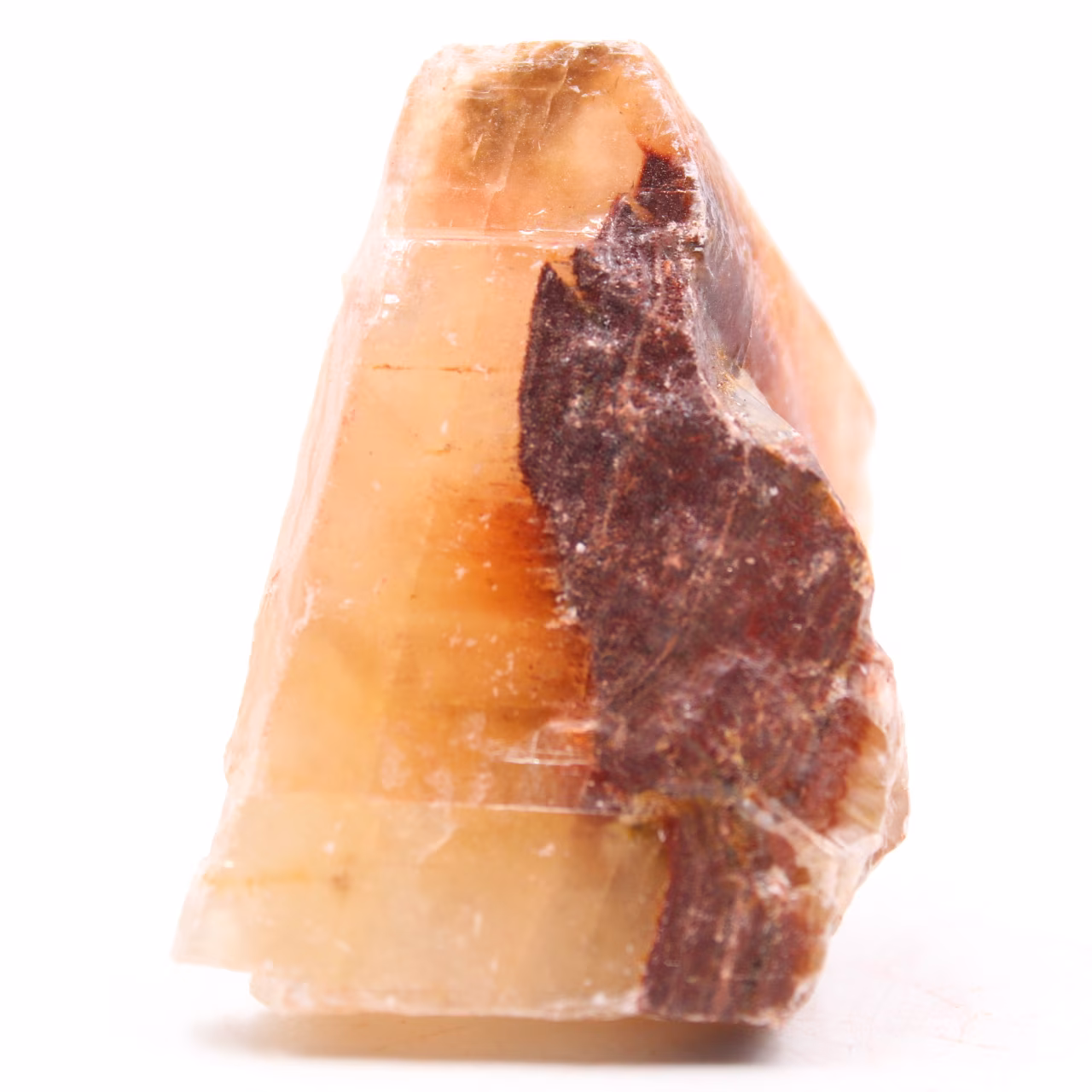 Ruw bruin calciet uit Mexico