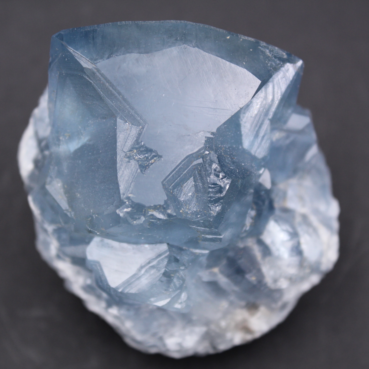Blauwe celestietkristallen