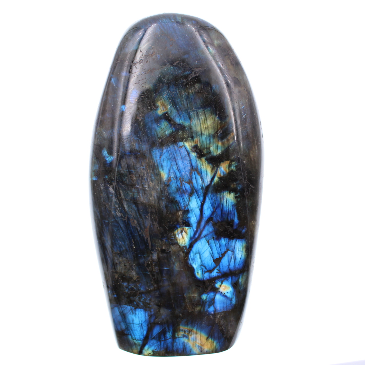 Blauw labradoriet stenen decoratieblok