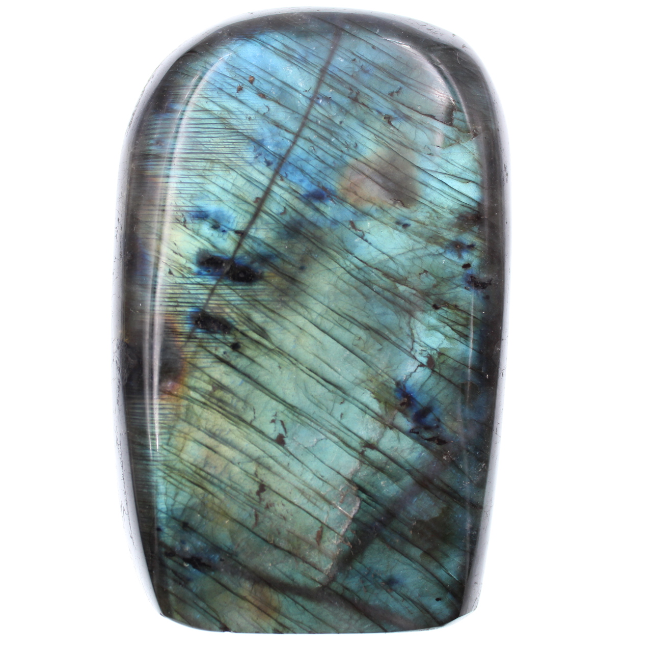 Blauwe labradoriet steen voor ornament en decoratie