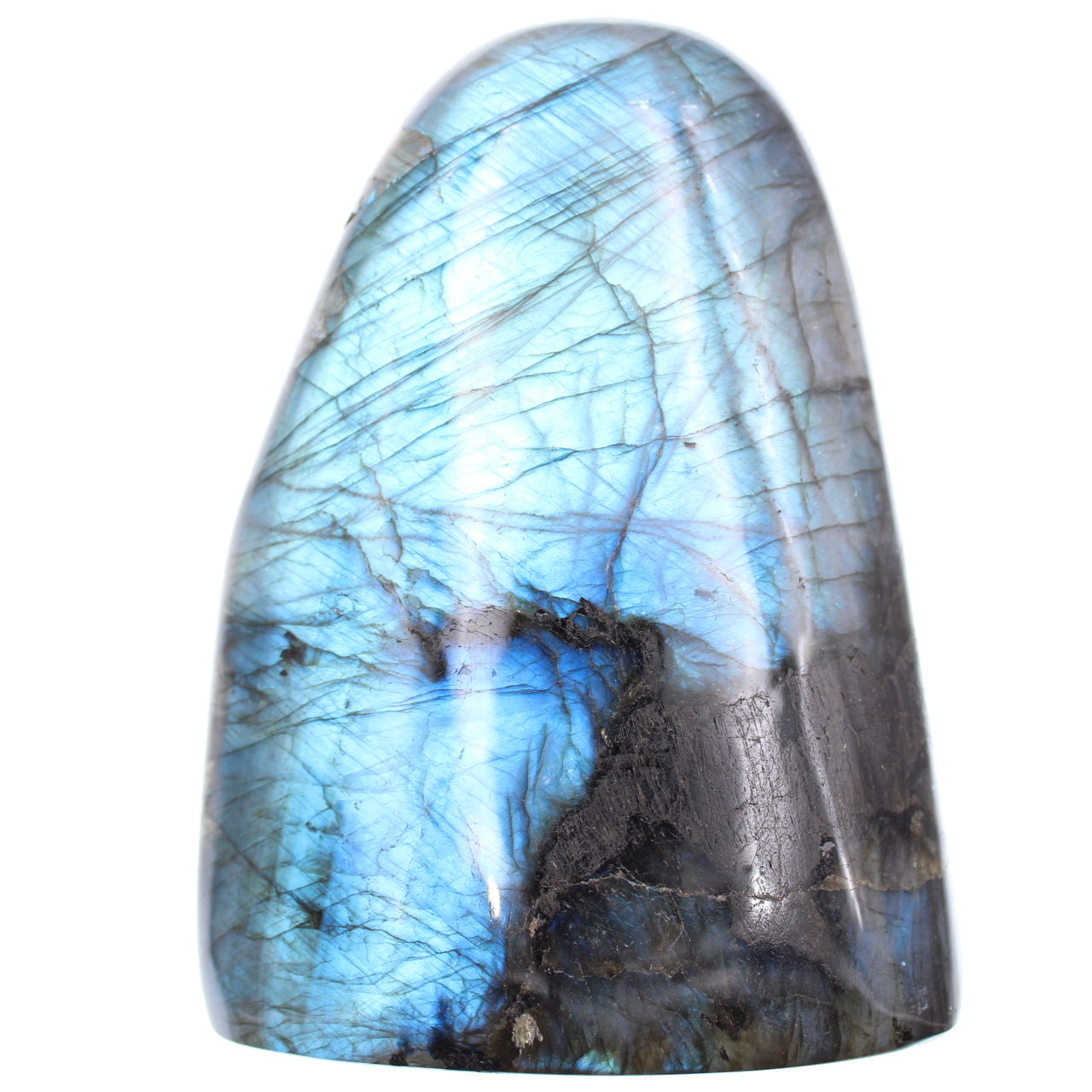 Labradoriet steen in blauwe kleur