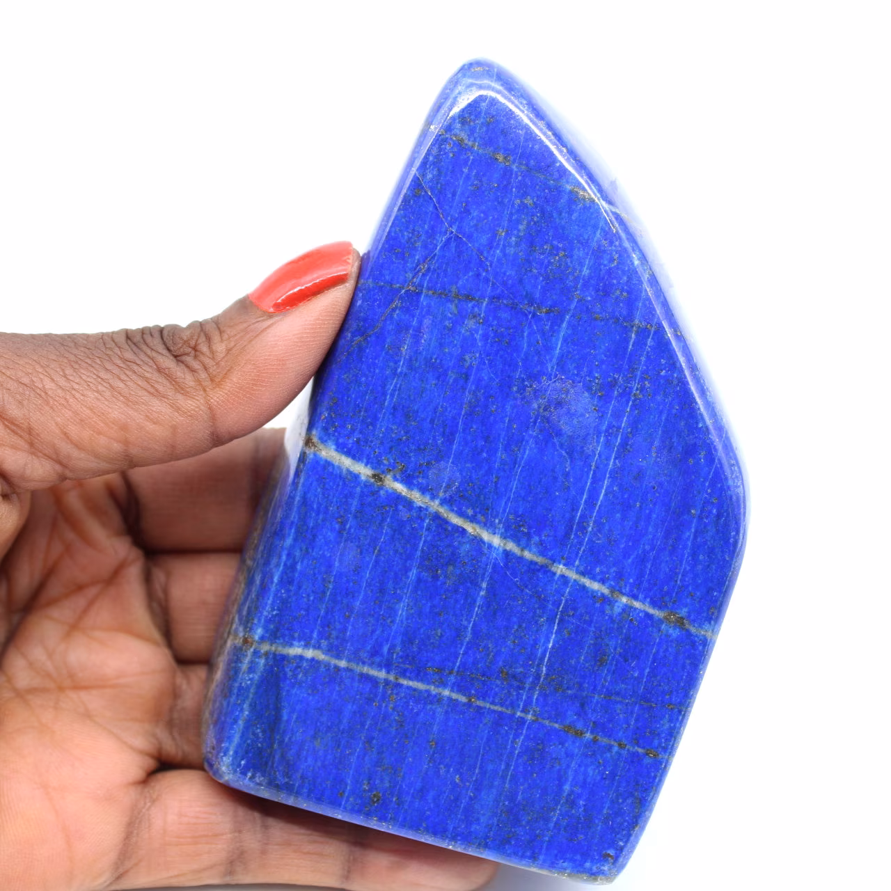 Natuurlijke gepolijste lapis lazuli steen