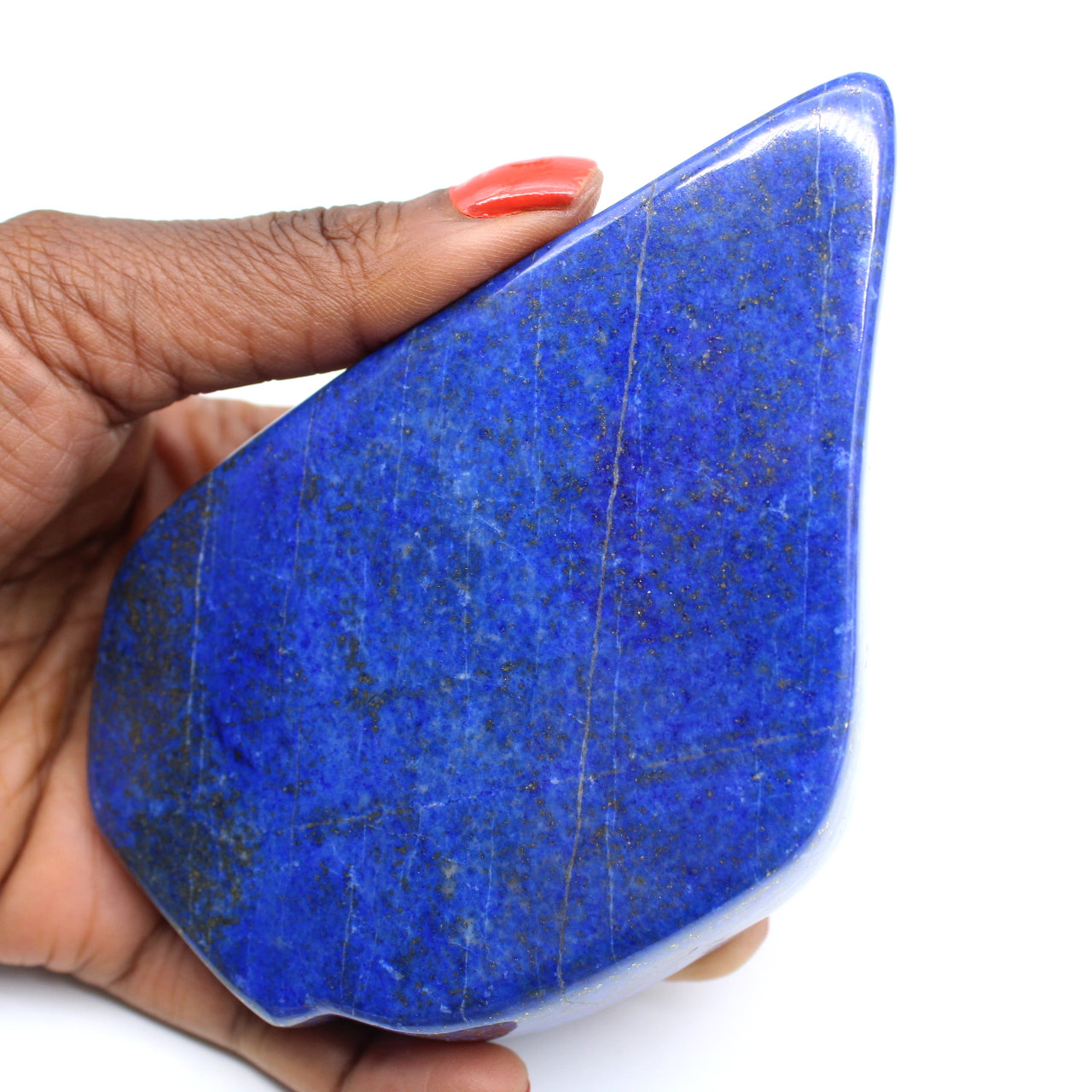 Gepolijste lapis lazuli om af te halen