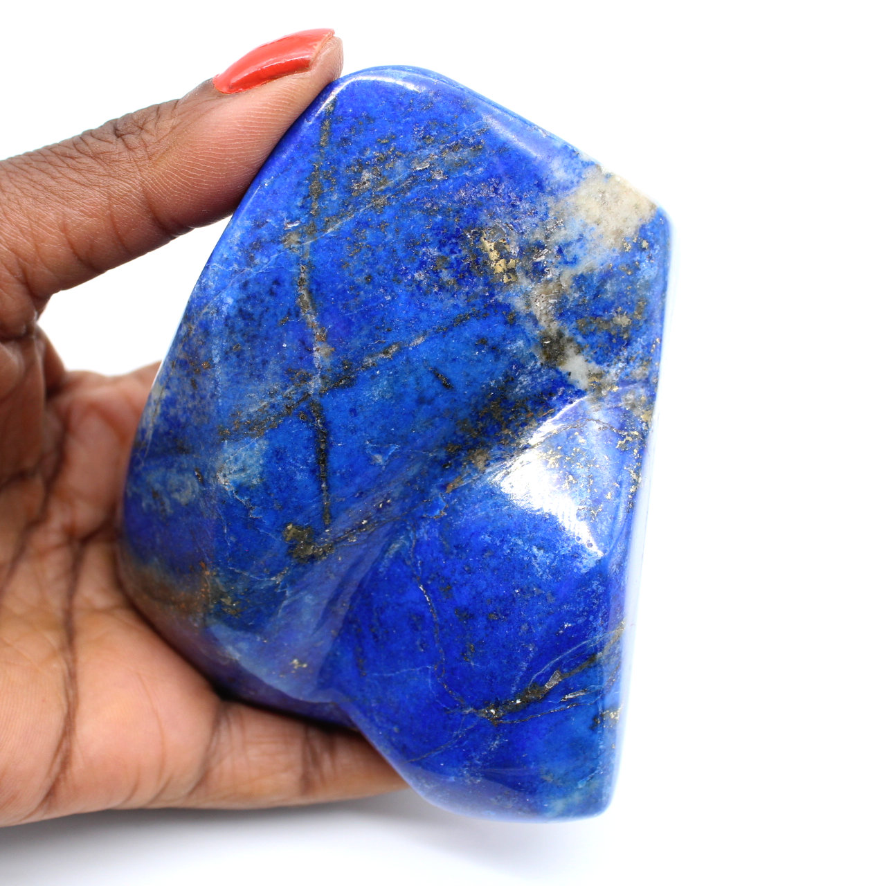 Gepolijste lapis lazuli steen
