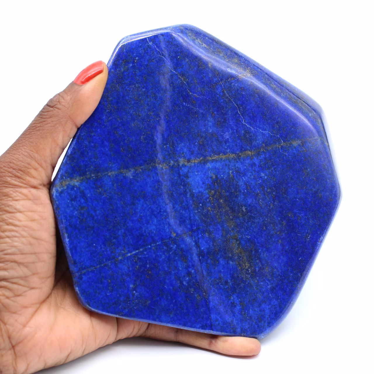 Groot blok gepolijst lapis lazuli voor decoratie