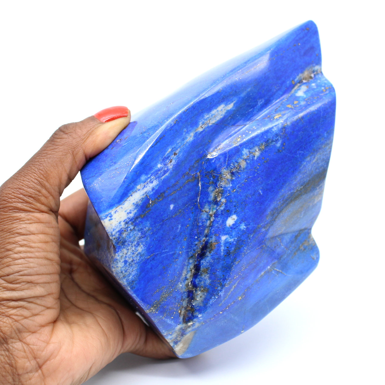 Grote decoratieve steen in Lapis-lazuli