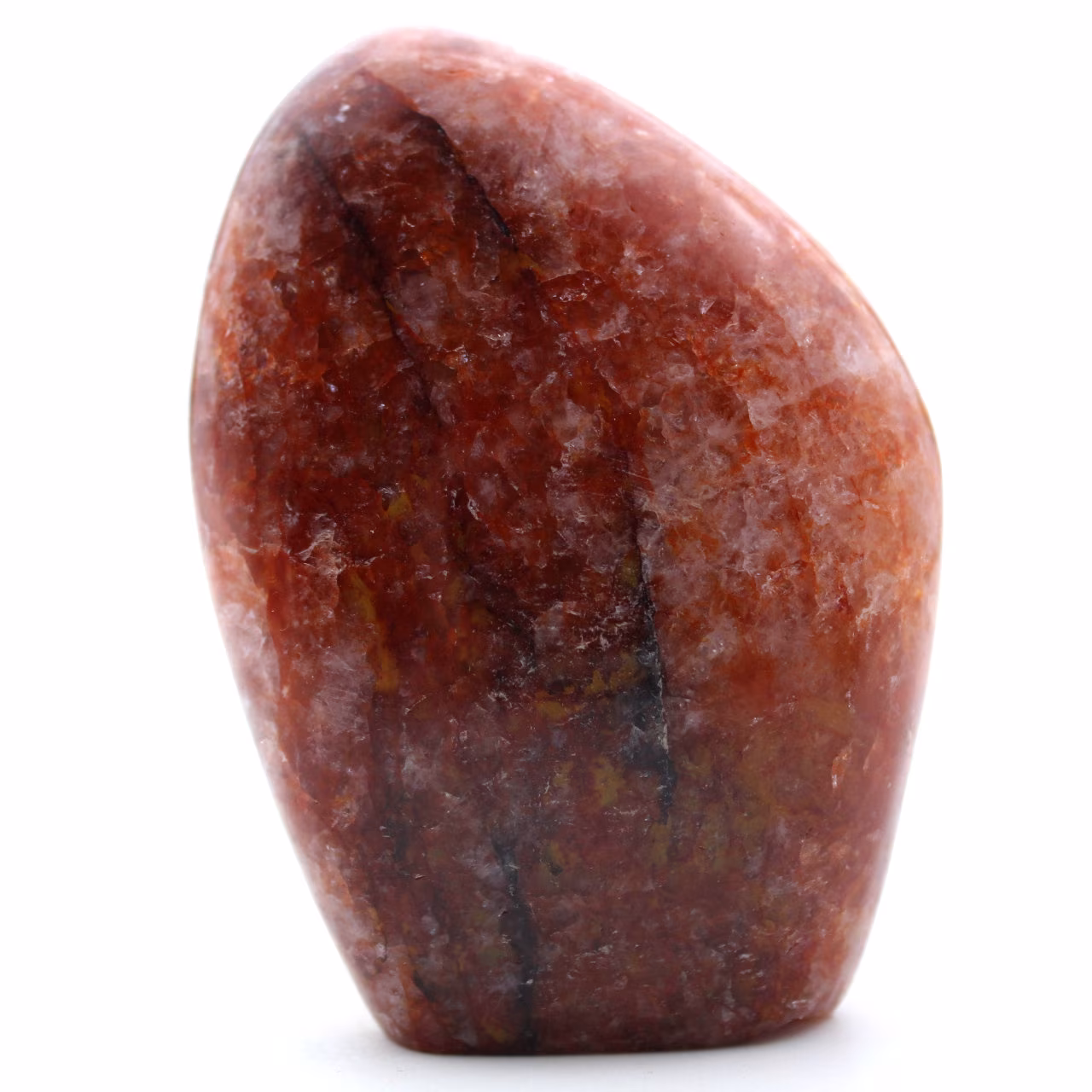 Natuurlijk rood kwarts voor ornament