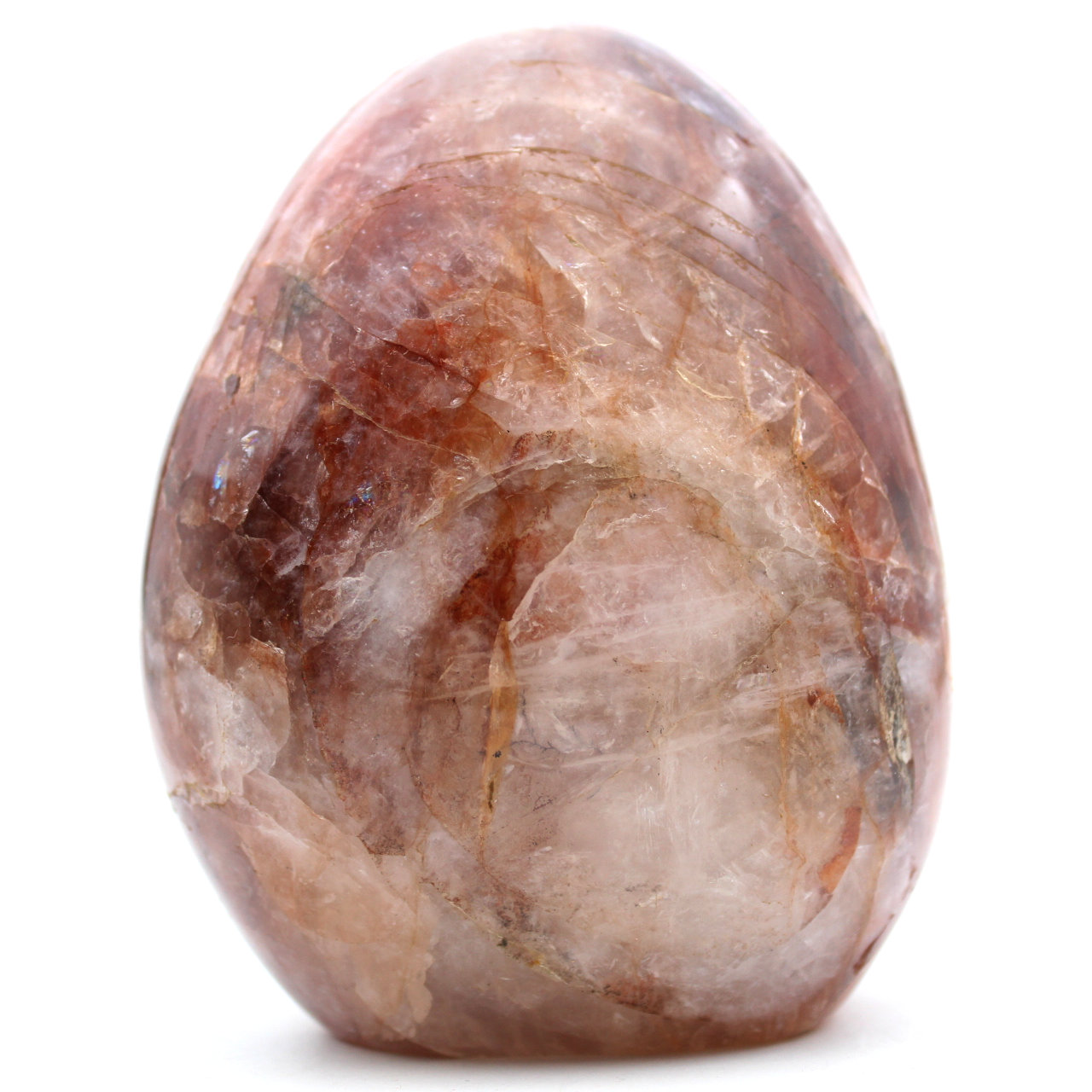 Piedra de cuarzo hematoide de forma libre