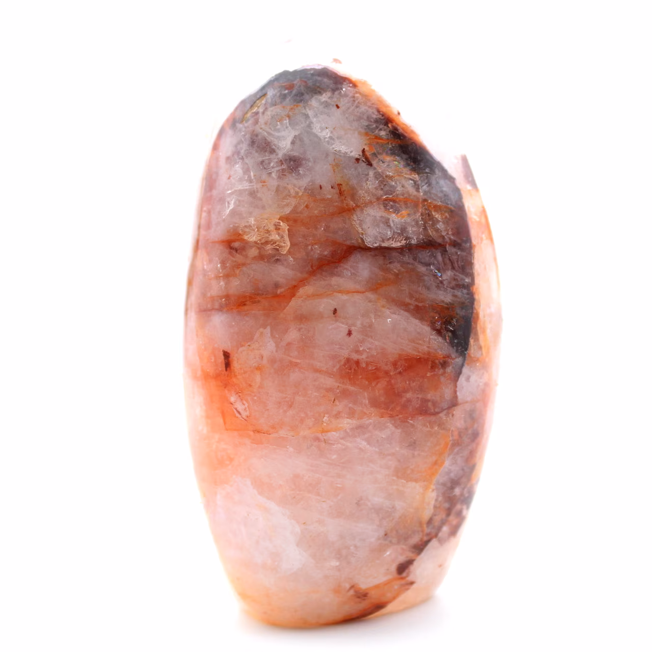 Piedra de cuarzo hematoide natural