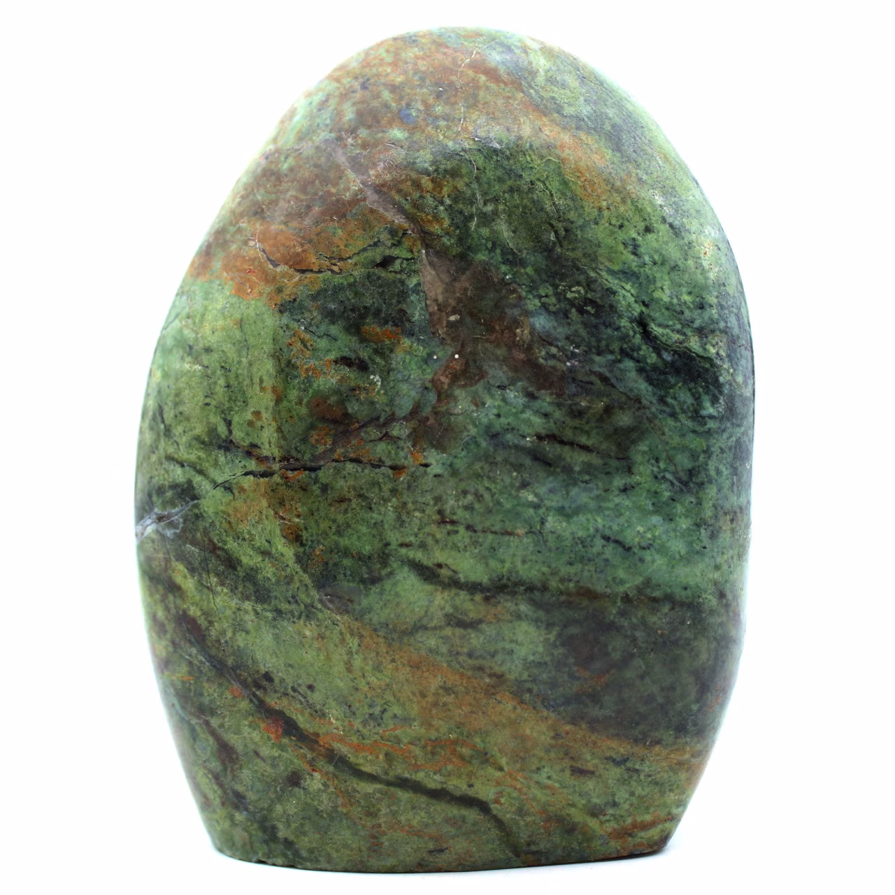 Gepolijst natuurlijk chrysopraasblok