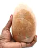 Gepolijst natuurlijk microline roze maansteenblok - 1