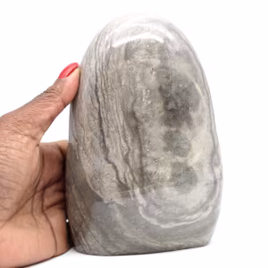 Decoratief grijs lint jaspis