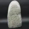 Natuurlijke grijze jaspissteen met lint - 3