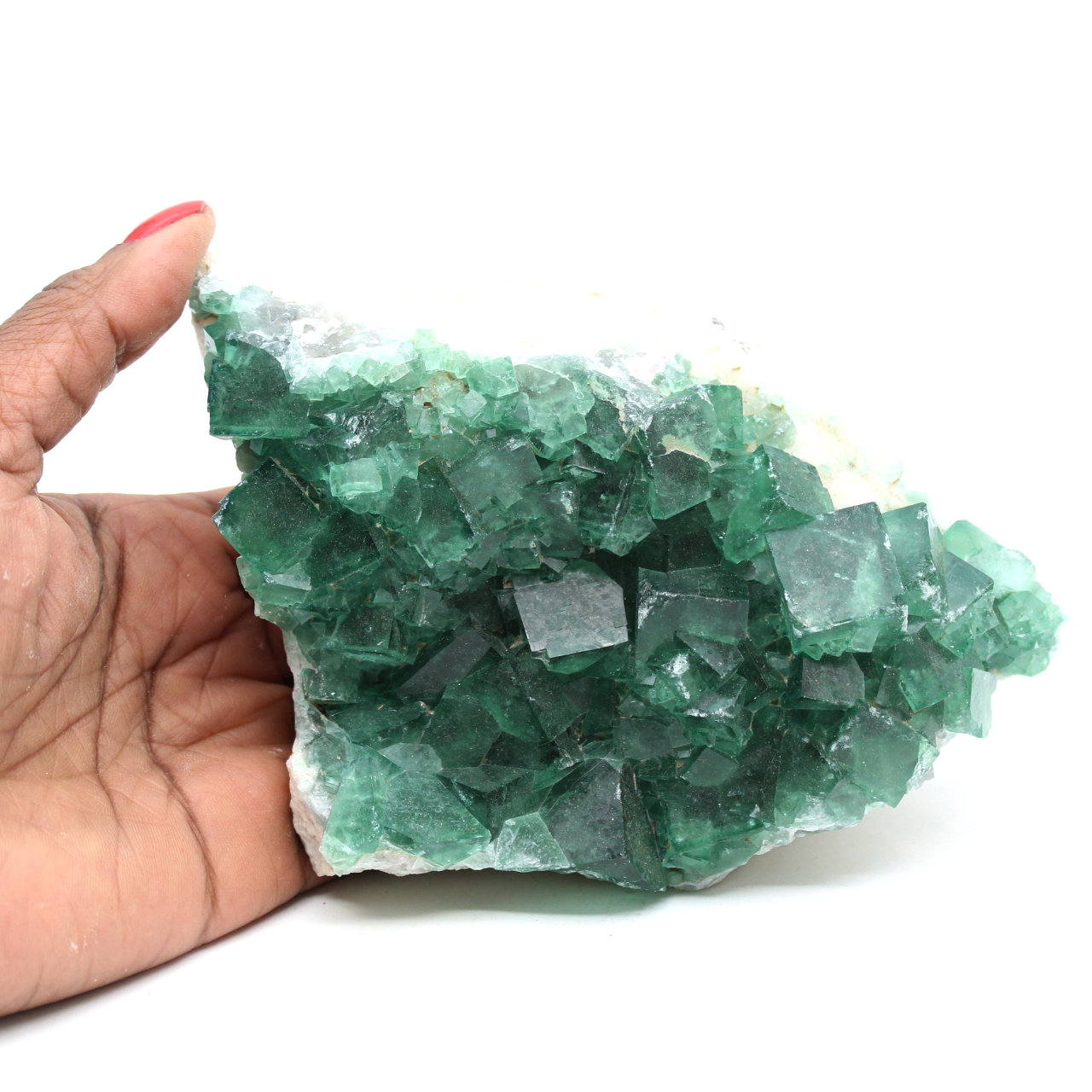 Madagascar fluoriet in kristallen