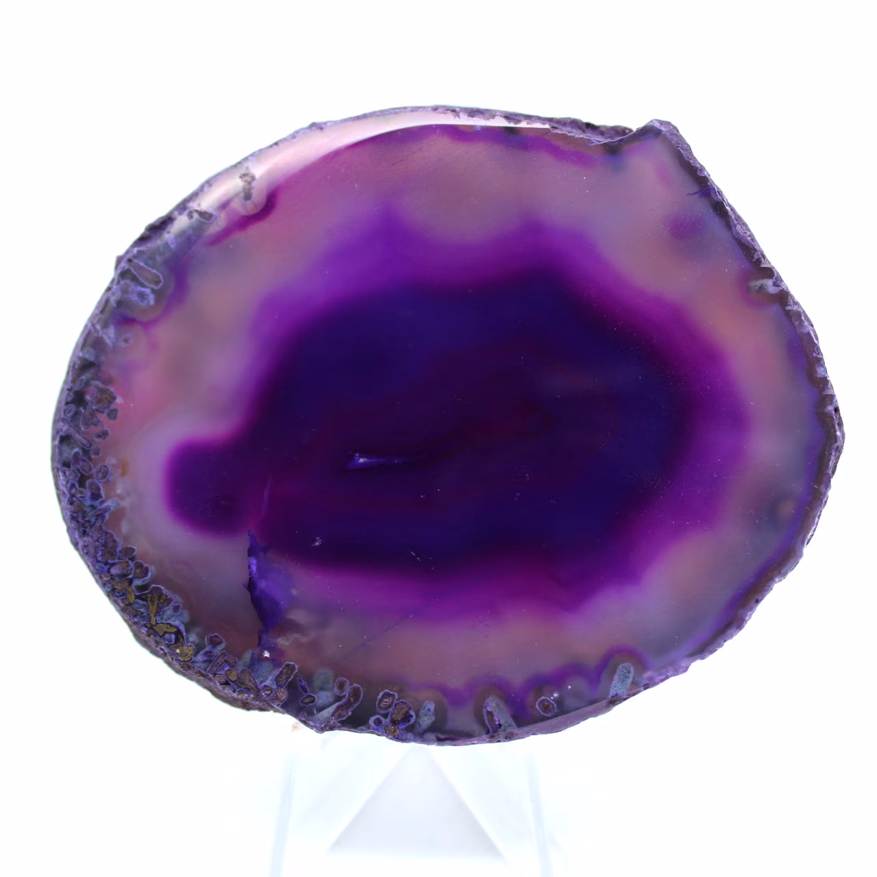 Violette agaatsteen uit Brazilië