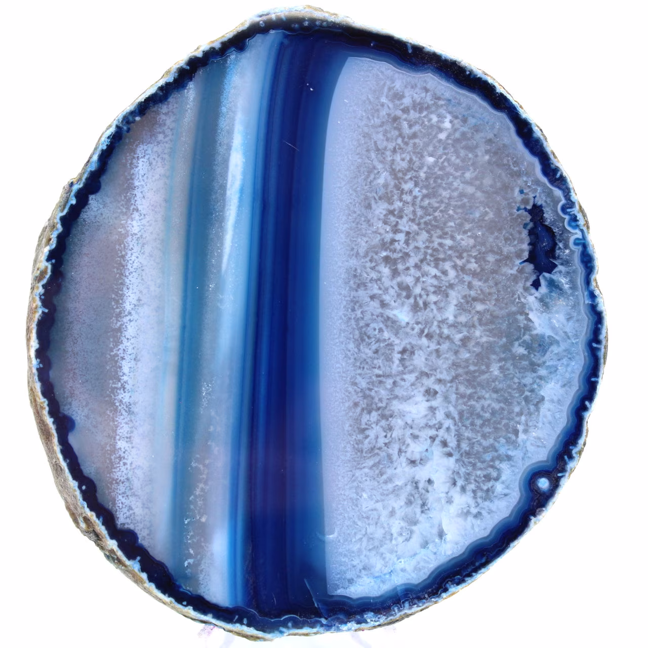 Mineraal blauwe agaat decoratie