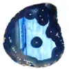 Schijfje blauwe agaat - 0