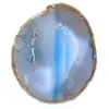 Decoratieve steen van blauwe agaat - 0