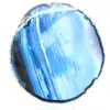 blauwe agaat steen - 0