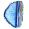 Decoratieve blauwe agaatschijf - 0