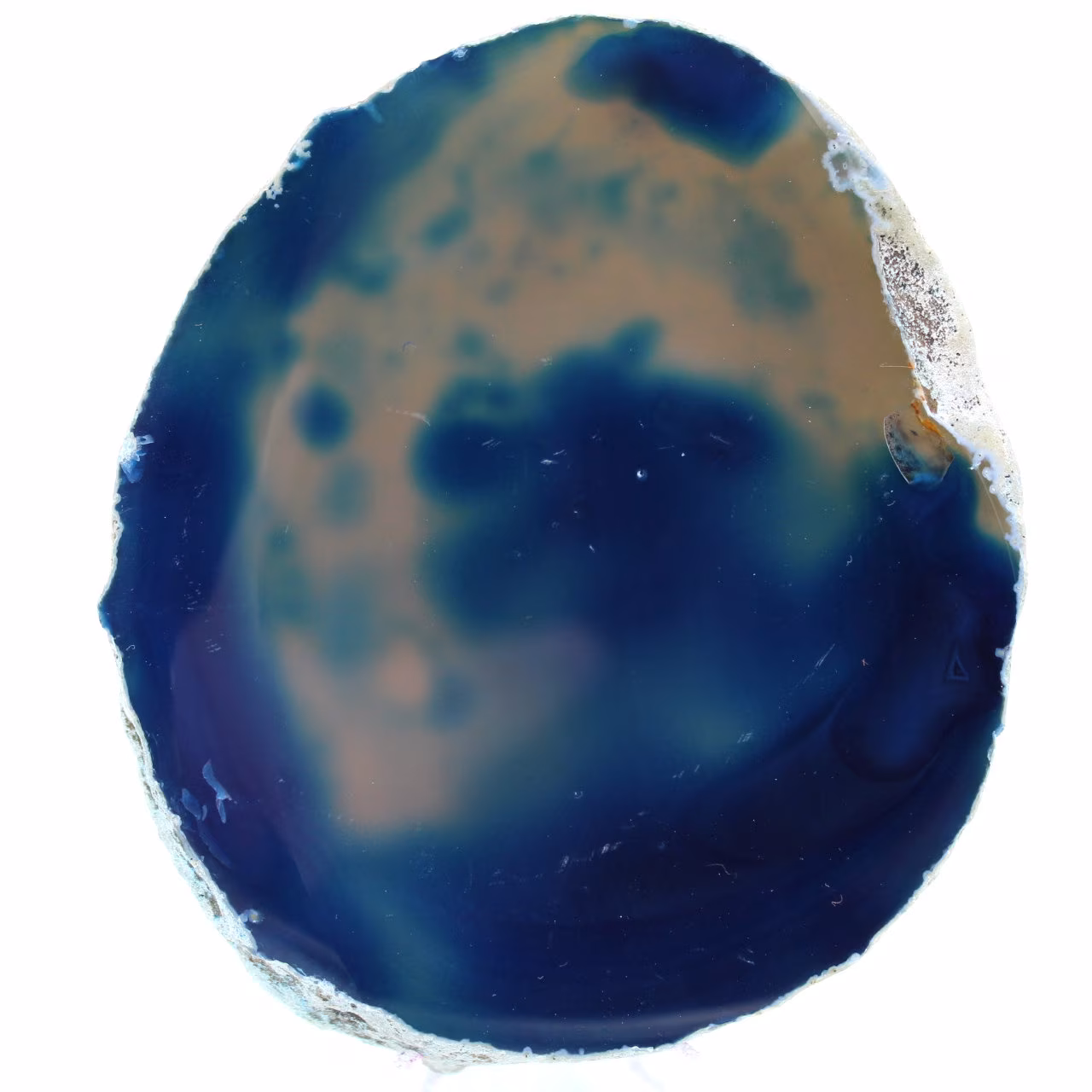 mineraal blauwe agaat