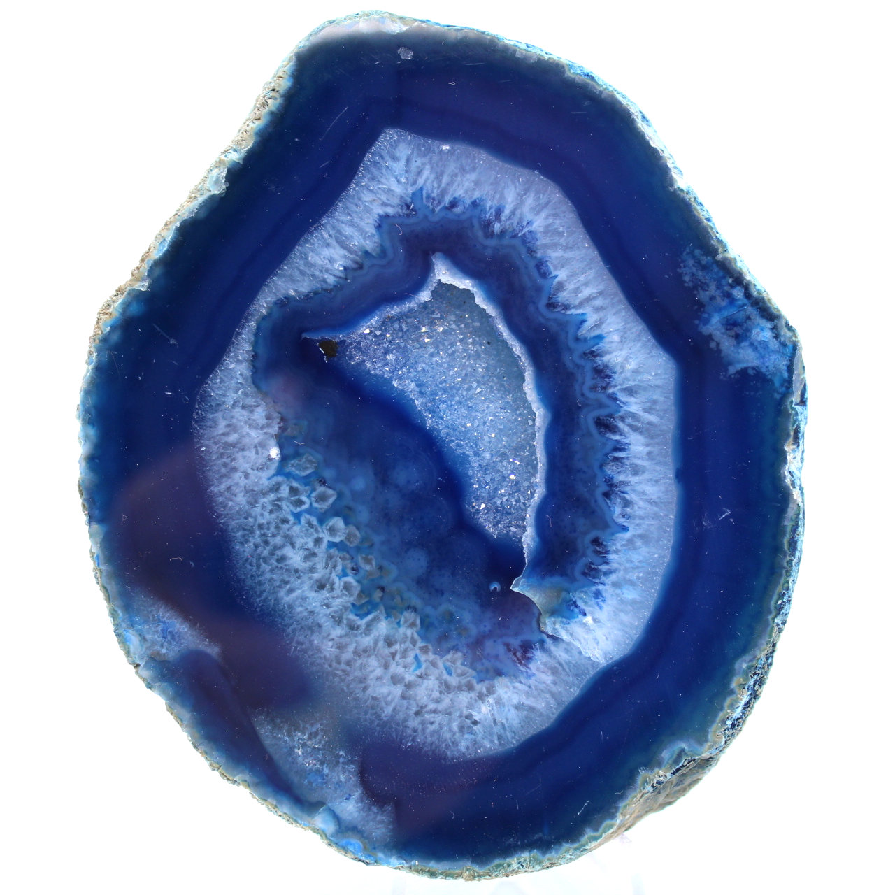 blauwe agaat steen