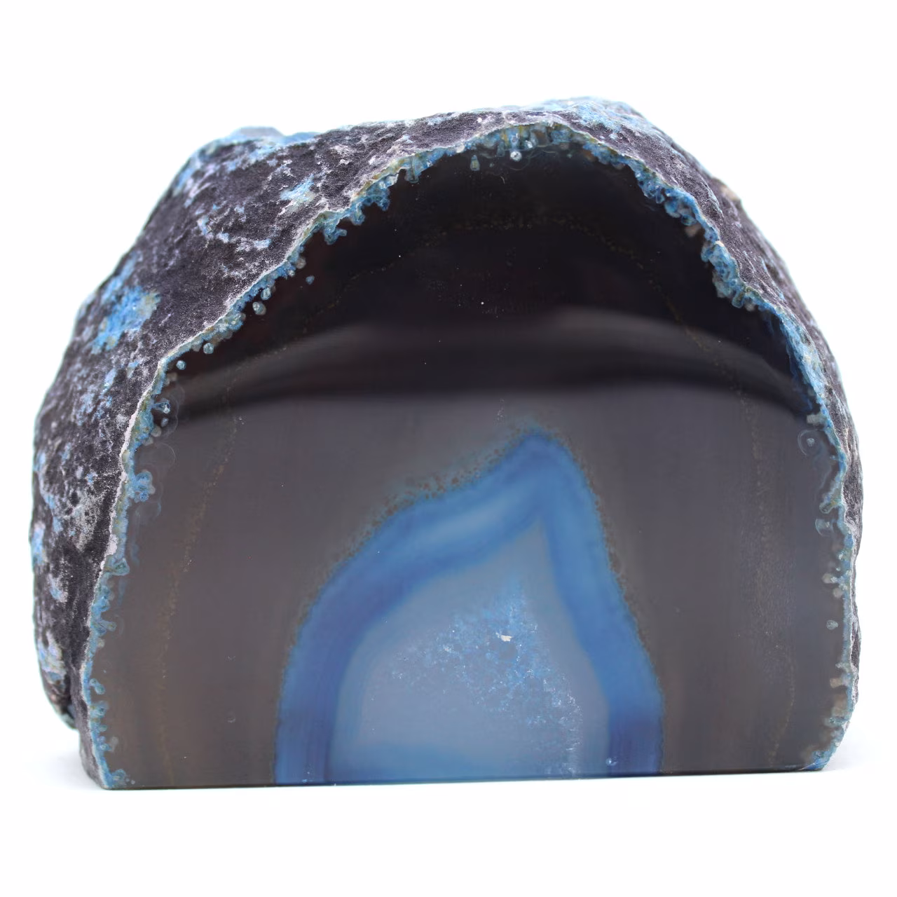 Mineraal blauwe agaat decoratie