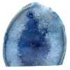 Decoratieve steen van blauwe agaat - 0