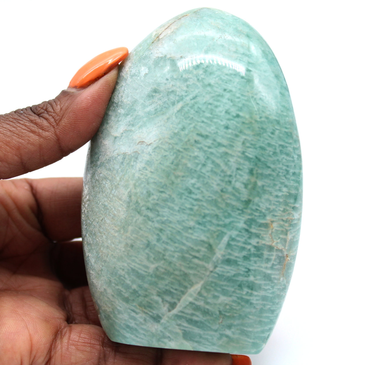 Gepolijst Amazoniet uit Madagascar
