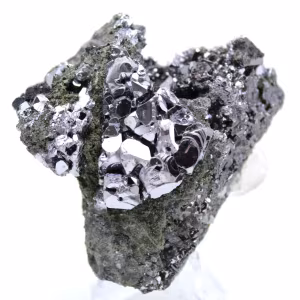 Sphaleriet en galena natuurlijke kristallen