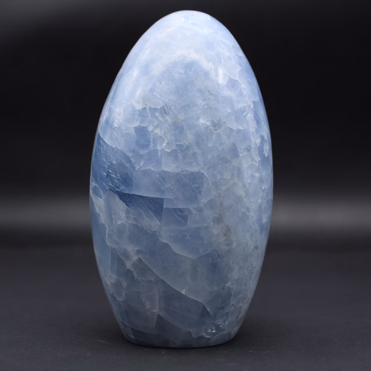 gepolijst blauw calciet